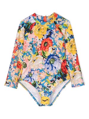 ZIMMERMANN Kids floral-print round-neck bodysuit - Multicolour