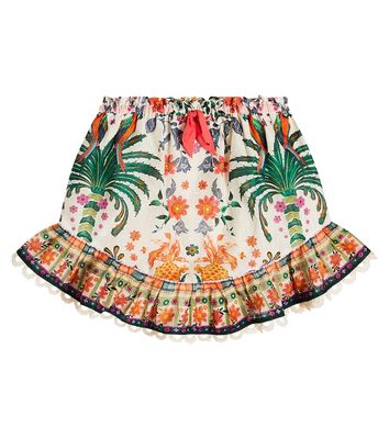Zimmermann Kids Ginger Flip floral skirt