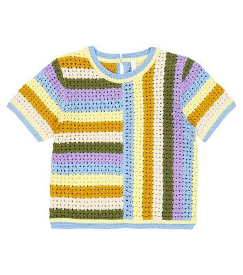 Zimmermann Kids Halcyon striped cotton top