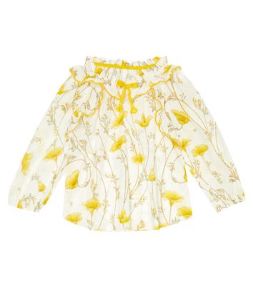 Zimmermann Kids Jeannie floral cotton blouse