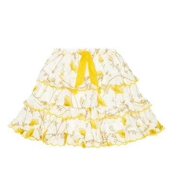 Zimmermann Kids Jeannie floral cotton skirt