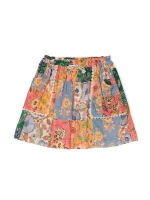 ZIMMERMANN Kids Junie patchwork skirt - Multicolour