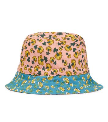 Zimmermann Kids Reversible cotton bucket hat