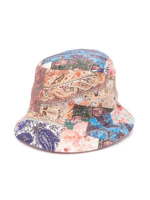 ZIMMERMANN Kids reversible paisley-print bucket hat - Pink