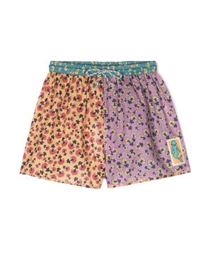 ZIMMERMANN Kids Tiggy floral-print shorts - Purple