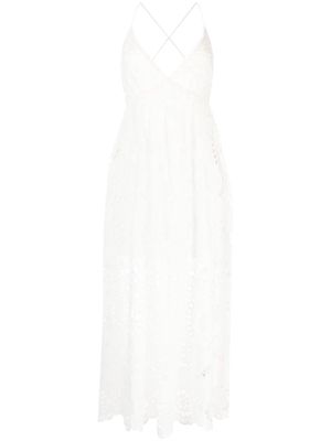 ZIMMERMANN Lexi embroidered slip dress - White