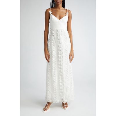 Zimmermann Linen & Silk Maxi Dress in Natural at Nordstrom, Size 2