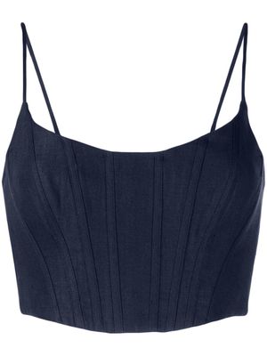 ZIMMERMANN linen corset vest top - Blue