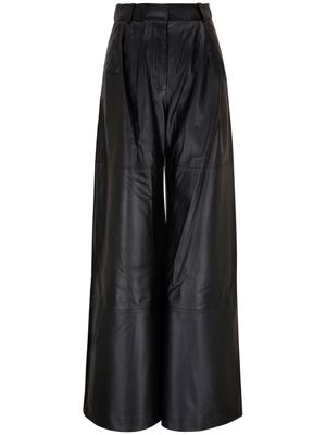 ZIMMERMANN Luminosity wide-leg leather trousers - Black