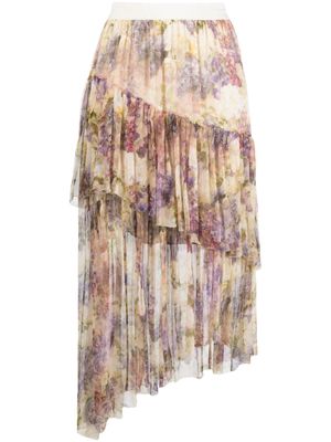 ZIMMERMANN Lyrical asymmetric midi skirt - Purple