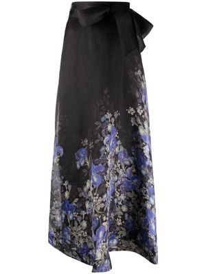 ZIMMERMANN Lyrical floral-print maxi skirt - Black
