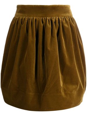 ZIMMERMANN Lyrical velvet miniskirt - Green