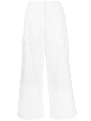 ZIMMERMANN Matchmaker Anglaise cotton trousers - White