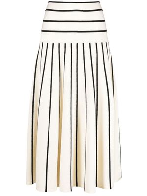 ZIMMERMANN Matchmaker knitted midi skirt - Neutrals