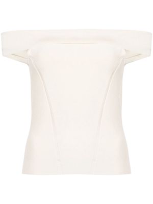 ZIMMERMANN Matchmaker off-shoulder top - Neutrals