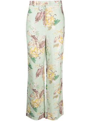 ZIMMERMANN Matchmaker straight-leg trousers - Green