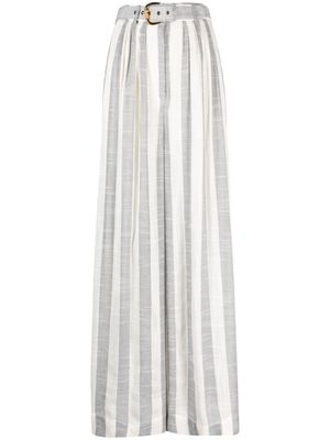 ZIMMERMANN Matchmaker striped wide-leg trousers - Blue