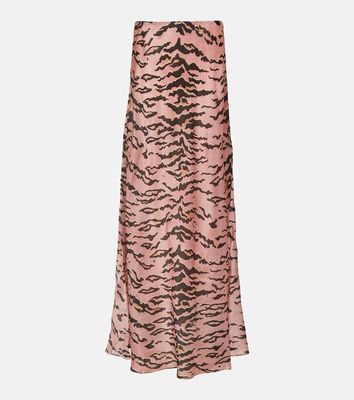 Zimmermann Matchmaker tiger-print silk maxi skirt