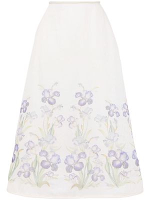 ZIMMERMANN Natura A-line skirt - Neutrals