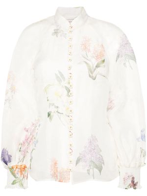 ZIMMERMANN Natura sheer blouse - Neutrals