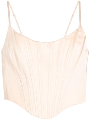 ZIMMERMANN silk corset top - Pink