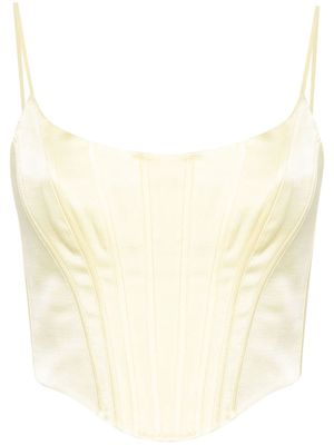 ZIMMERMANN silk corset top - Yellow