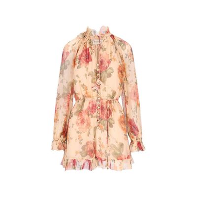 Zimmermann Silk Floral Playsuit