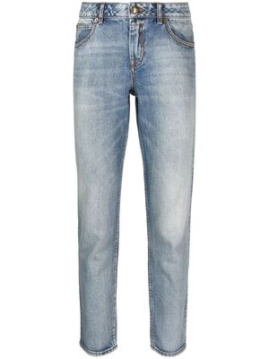 ZIMMERMANN stonewashed cropped jeans - Blue