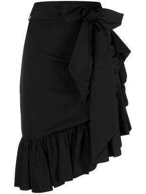ZIMMERMANN tied-waist asymmetric skirt - Black
