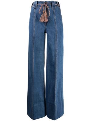 ZIMMERMANN Tiggy wide-leg flared jeans - Blue