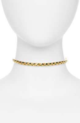 Zimmermann Zimmemorabilia Choker Necklace in Gold/Green
