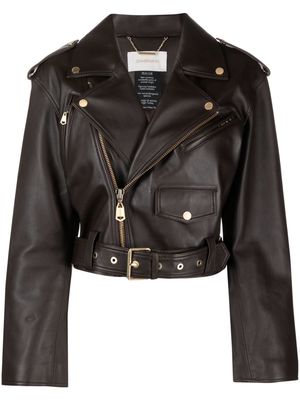 ZIMMERMANN zip-up biker jacket - Brown