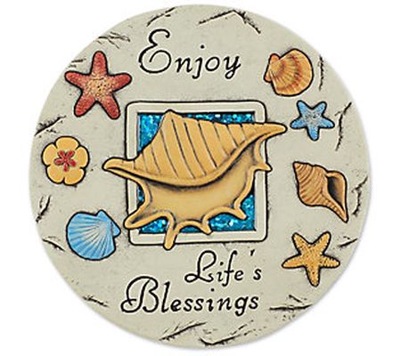 Zingz & Thingz Enjoy Life's Blessings Cement St epping Stone