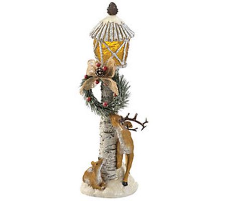 Zingz & Thingz Light Post Reindeer Figurine