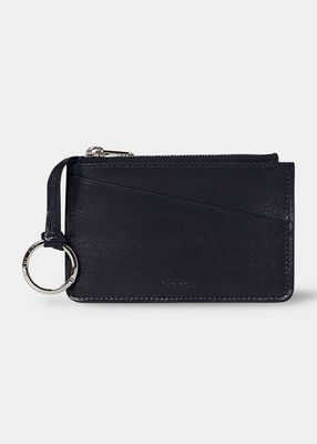 Zip Wallet in Calf Leather