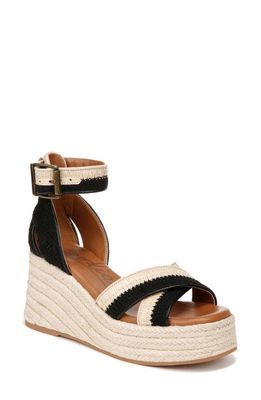 Zodiac Naomi Wedge Espadrille Sandal in Natural/Black