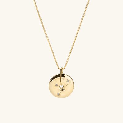 Zodiac Pendant Necklace, Taurus