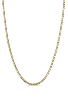 Zoë Chicco 14K Gold Flat Snake Chain Necklace in 14K Yellow Gold