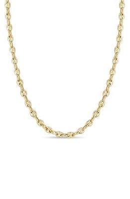 Zoë Chicco 14K Yellow Gold Puffed Mariner Chain Necklace 