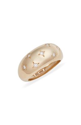 Zoë Chicco Aura Scattered Star Diamond Ring in 14K Yellow Gold