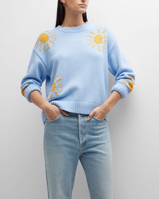 Zoey Cashmere-Blend Crewneck Sweater