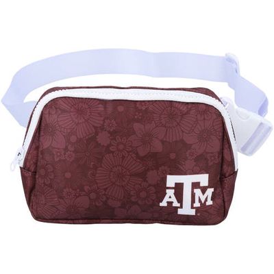ZOOZATZ Texas A & M Aggies Floral Print Fanny Pack in Maroon