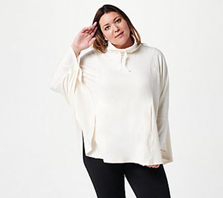 zuda Funnel Neck Knit Poncho