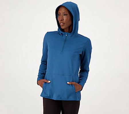 zuda Half Zip Jacket with Front Pocket and Hood