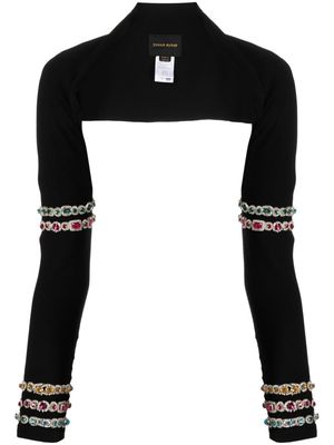 Zuhair Murad bead-embroidered cady bolero - Black