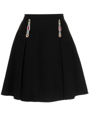 Zuhair Murad crystal-embellished cady miniskirt - Black