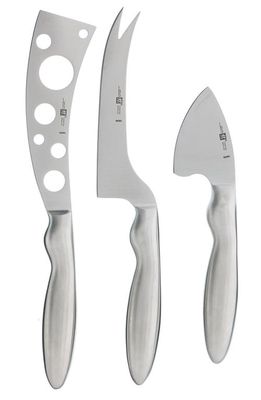 ZWILLING 3-Piece Cheese Knife Set in Stainless Steel